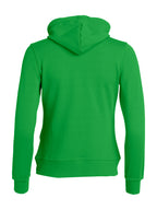 Clique Basic Hoody Full Zip – dame – Eplegrønn – bakside