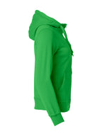 Clique Basic Hoody Full Zip – dame – Eplegrønn – høyre side