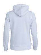 Clique Basic Hoody Full Zip – dame – Hvit – bakside