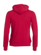Clique Basic Hoody Full Zip – dame – Rød – bakside