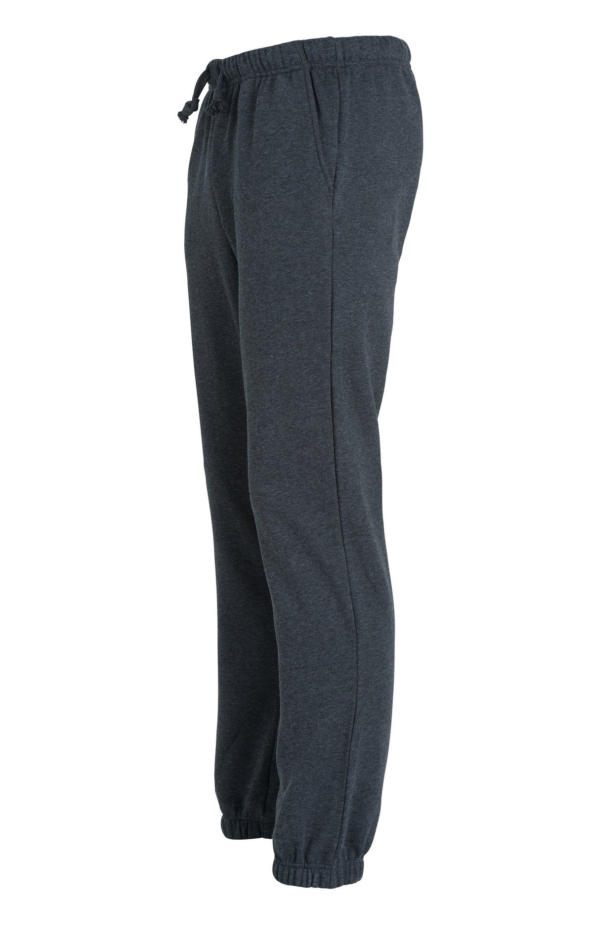 Clique Basic Pants – Antrasittmelert – venstre side