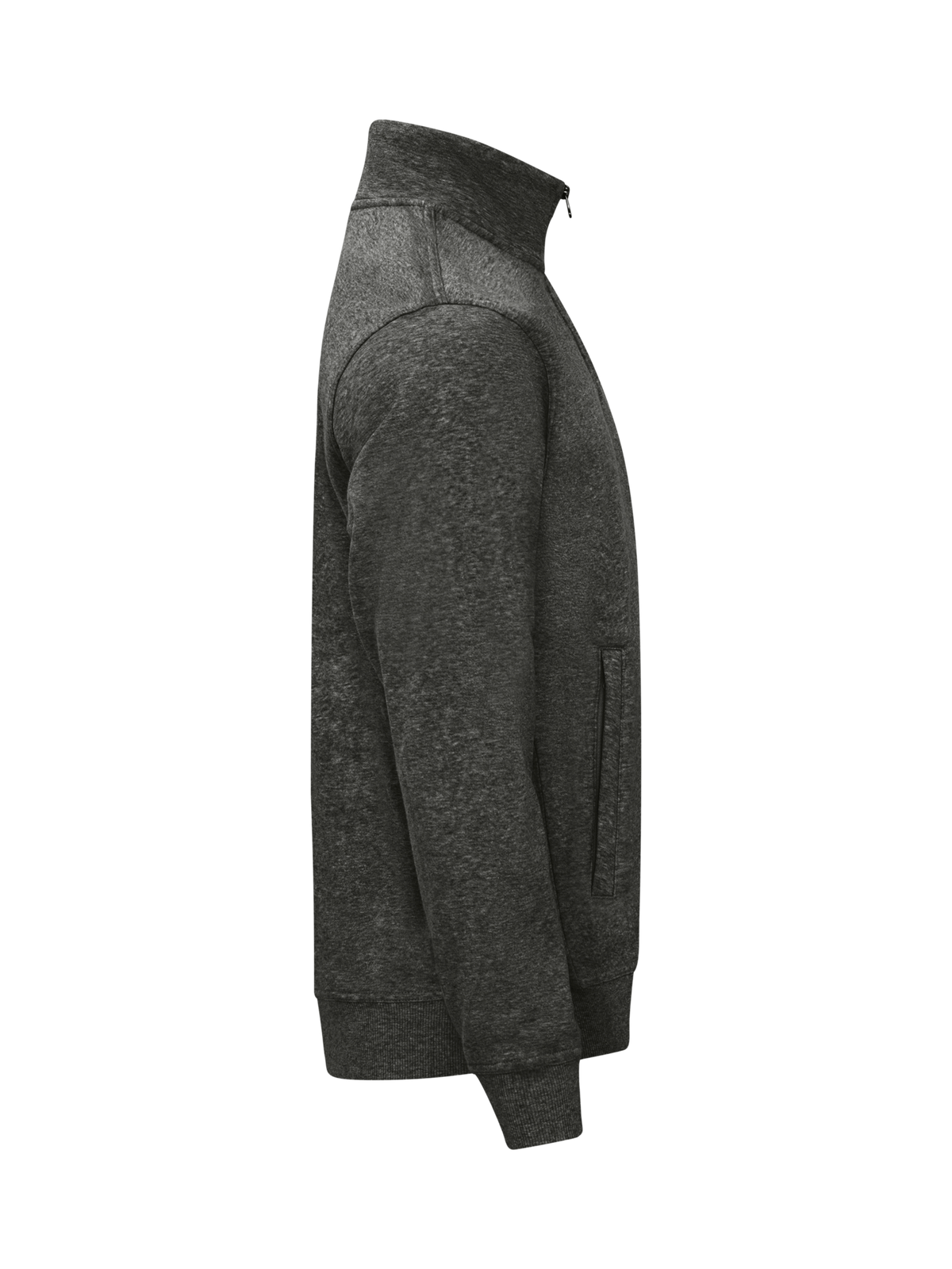 Clique Basic Cardigan – Antrasittmelert – høyre side