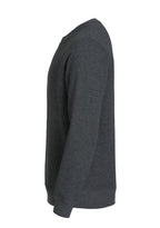 Clique Classic Roundneck – Antrasittmelert – venstre side