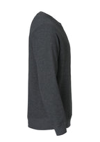 Clique Classic Roundneck – Antrasittmelert – høyre side