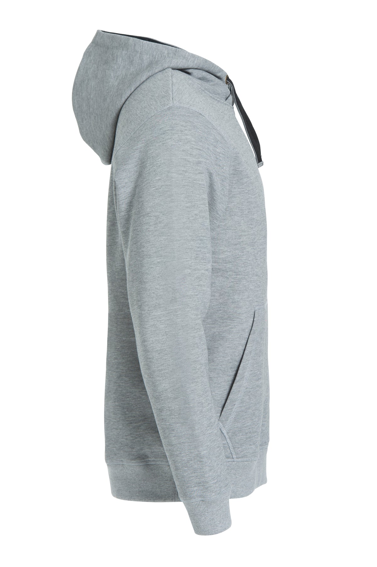 Clique Classic Hoody – Gråmelert – høyre side