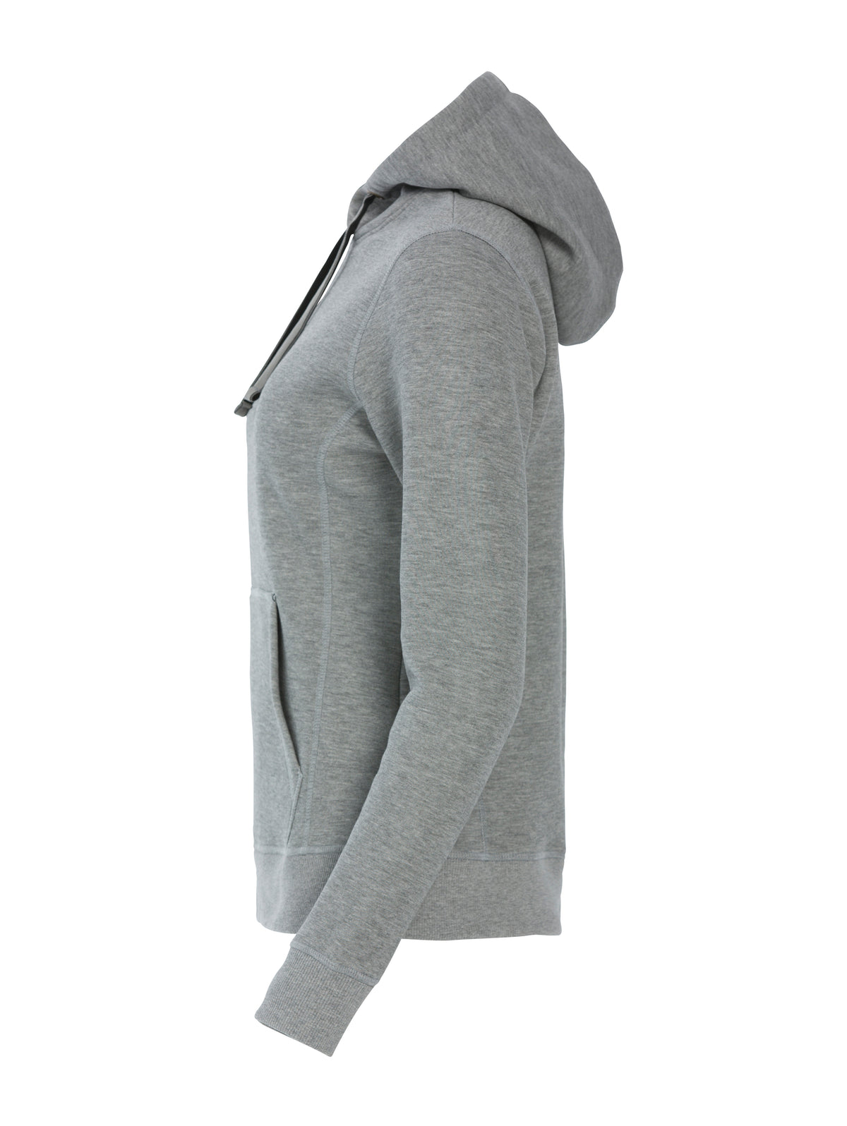 Clique Classic Hoody – dame – Gråmelert – venstre side