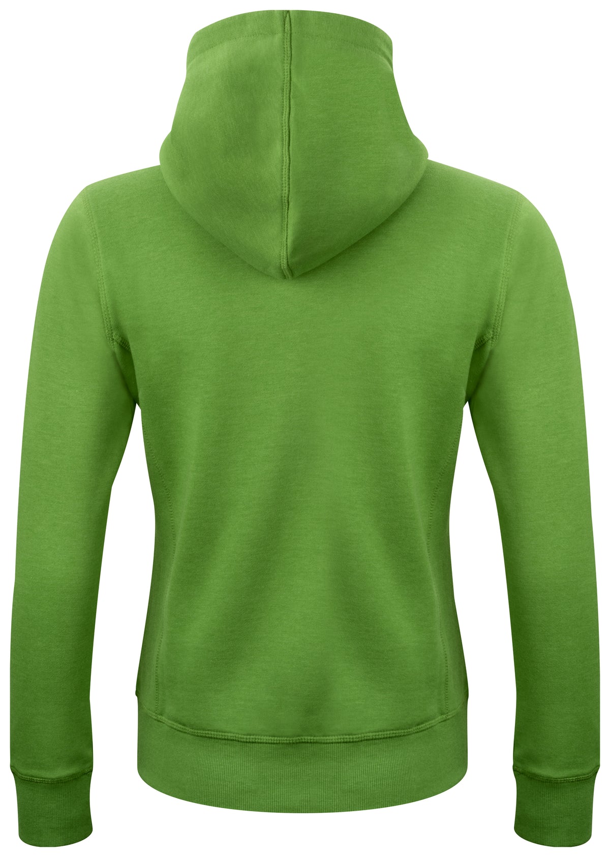 Clique Classic Hoody – dame – Grønnmelert – bakside