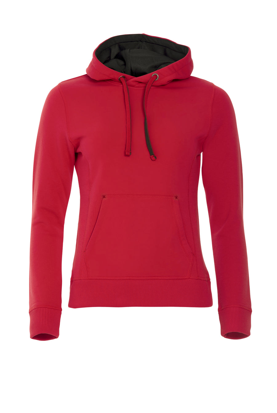 Clique Classic Hoody – dame – Rød – forside
