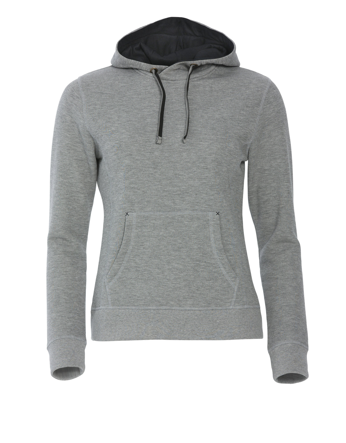 Clique Classic Hoody – dame – Gråmelert – produktbilde