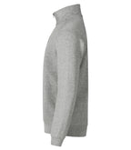 Clique Classic Half Zip – Gråmelert – venstre side