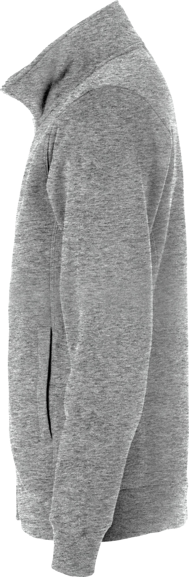 Clique Classic Cardigan – Gråmelert – venstre side