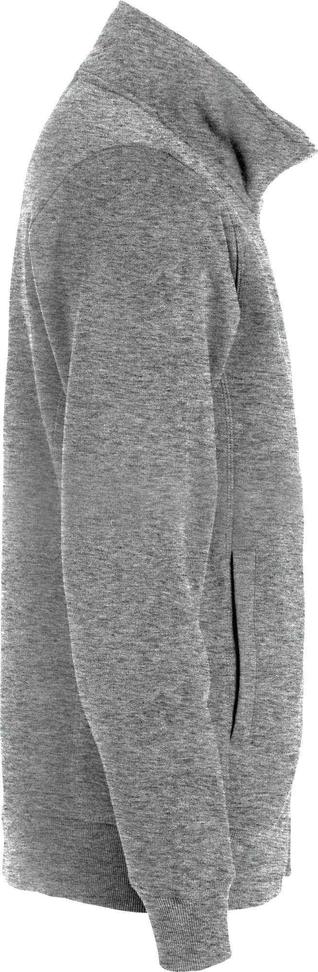 Clique Classic Cardigan – Gråmelert – høyre side