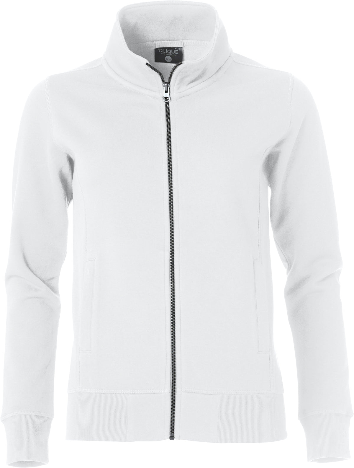 Clique Classic Cardigan – dame – Hvit – forside