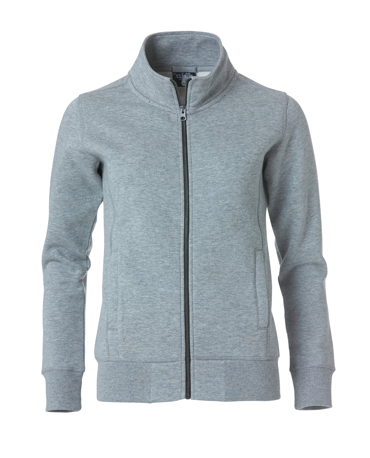 Clique Classic Cardigan – dame – Gråmelert – forside
