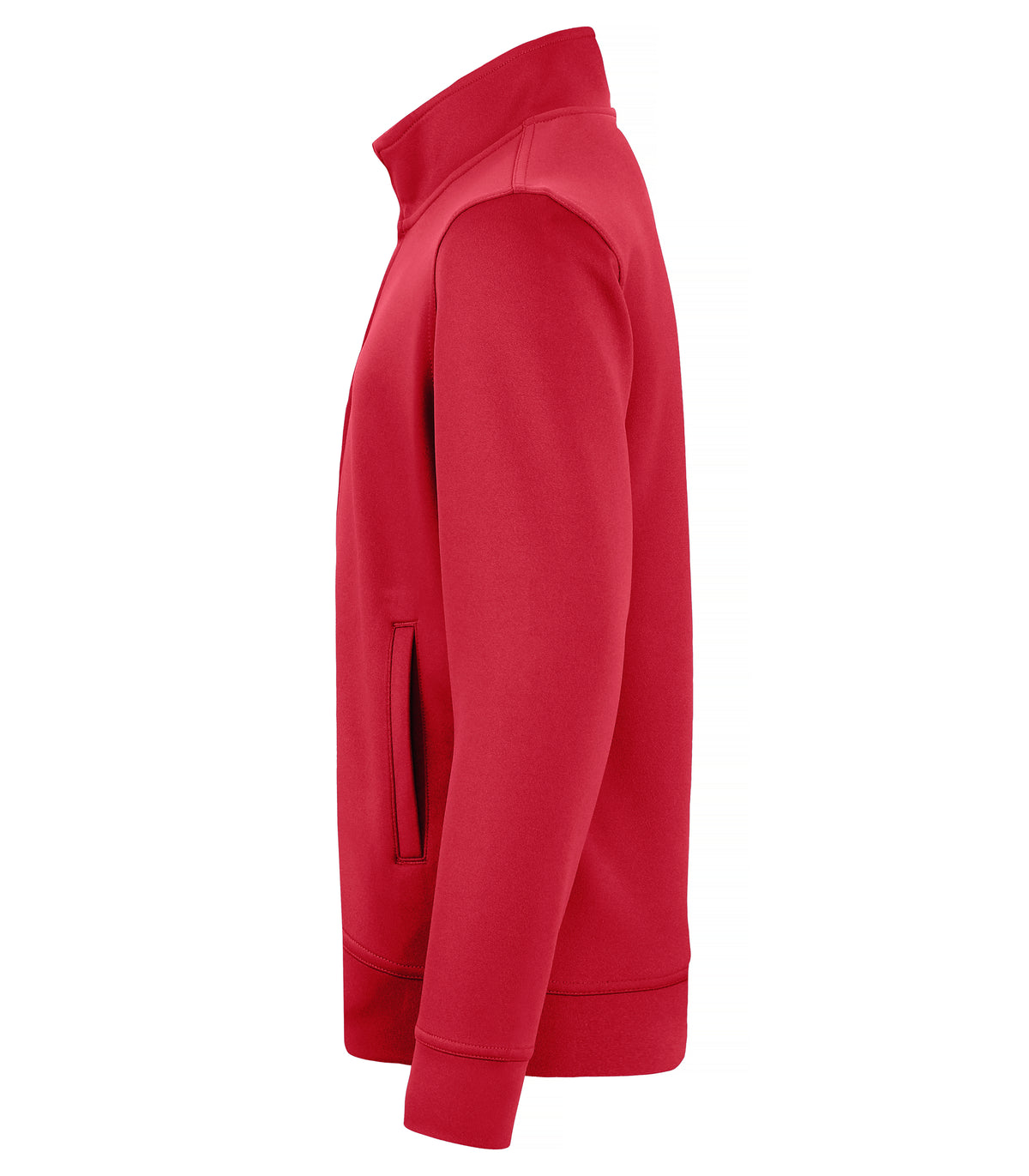 Clique Basic Active Cardigan – junior – Rød – venstre side