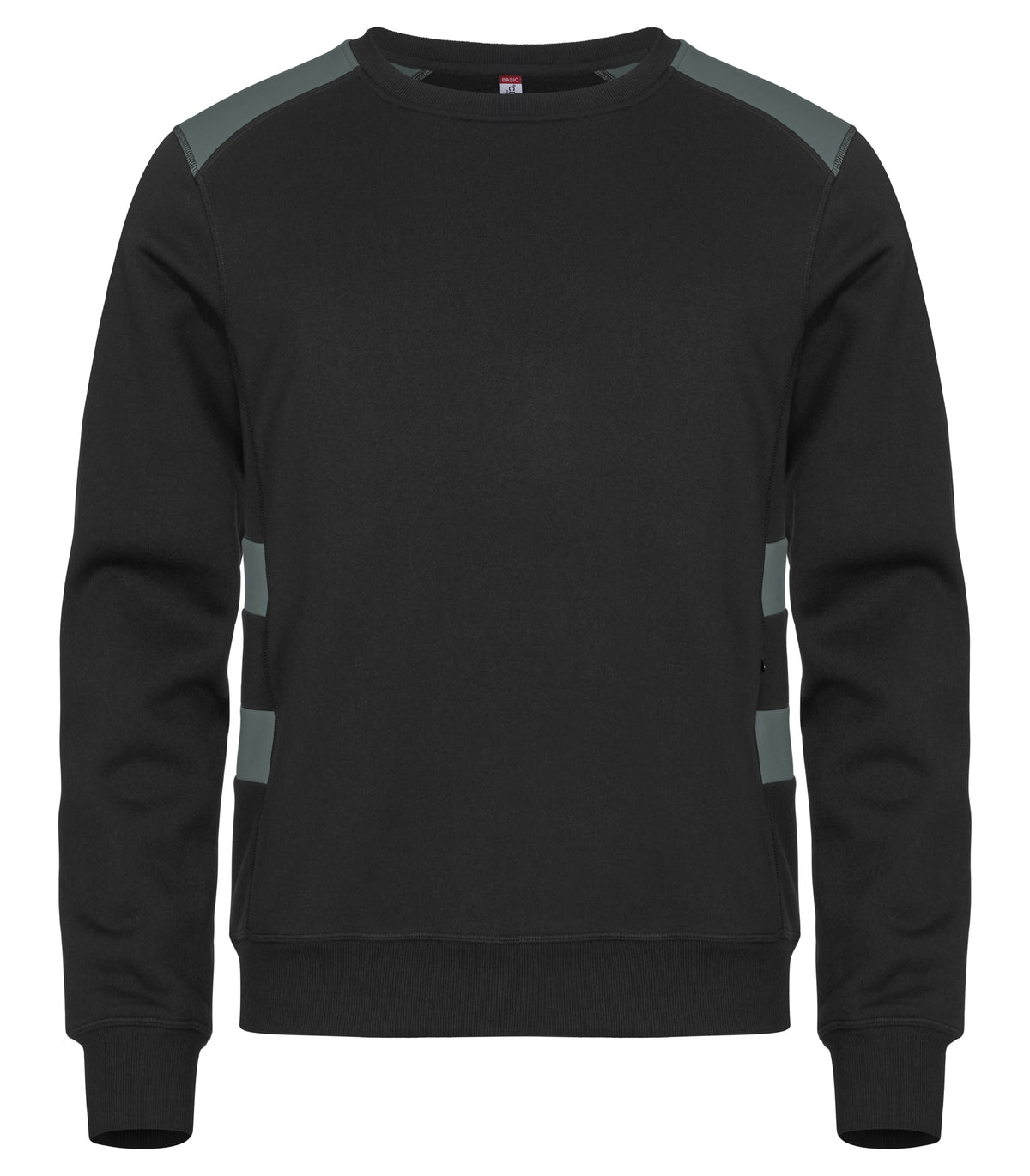 Clique Ambition Roundneck – Svart / Pistol – forside