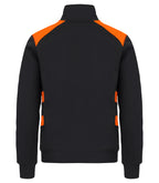 Clique Ambition Half Zip – Signaloransje – bakside