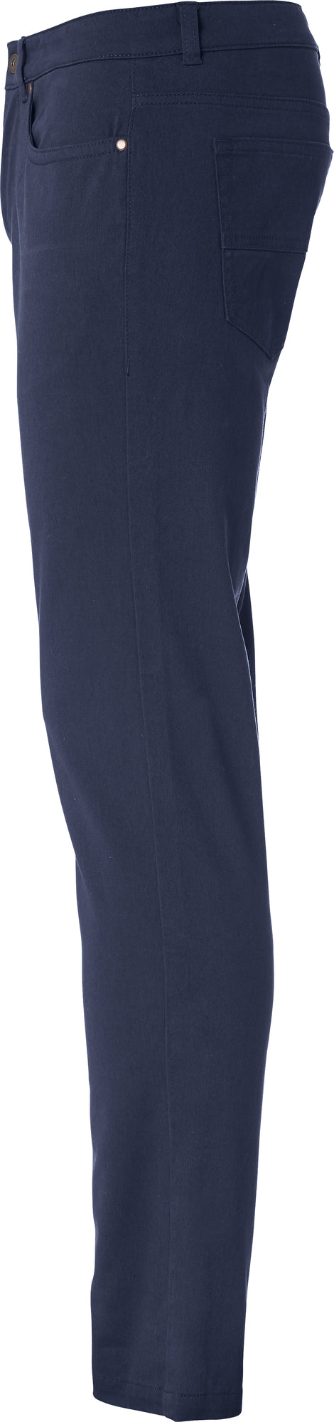 Clique 5-Pocket Stretch – Mørk marineblå – venstre side