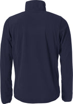 Clique Basic Micro Fleece Jacket – Mørk marineblå – bakside