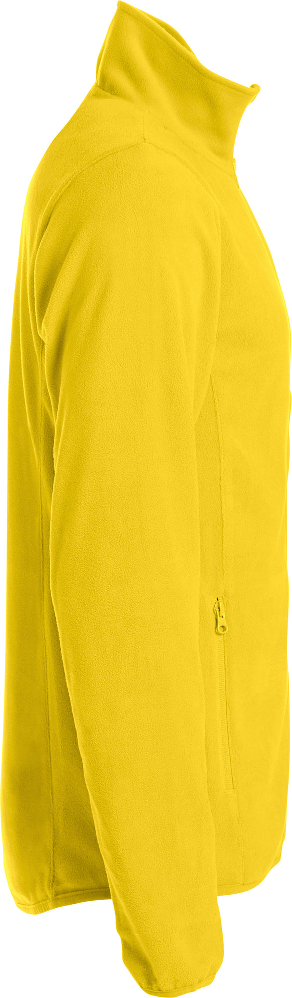 Clique Basic Micro Fleece Jacket – Gul – høyre side