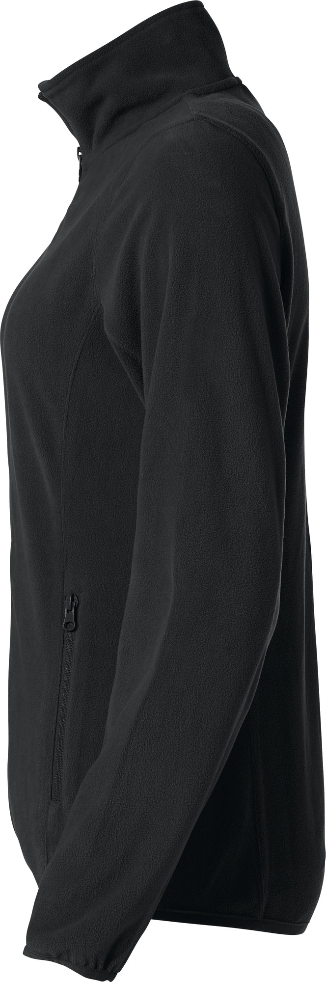 Clique Basic Micro Fleece Jacket – dame – Svart – venstre side