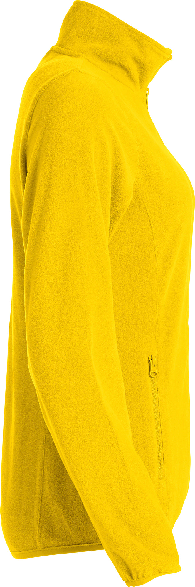 Clique Basic Micro Fleece Jacket – dame – Gul – høyre side
