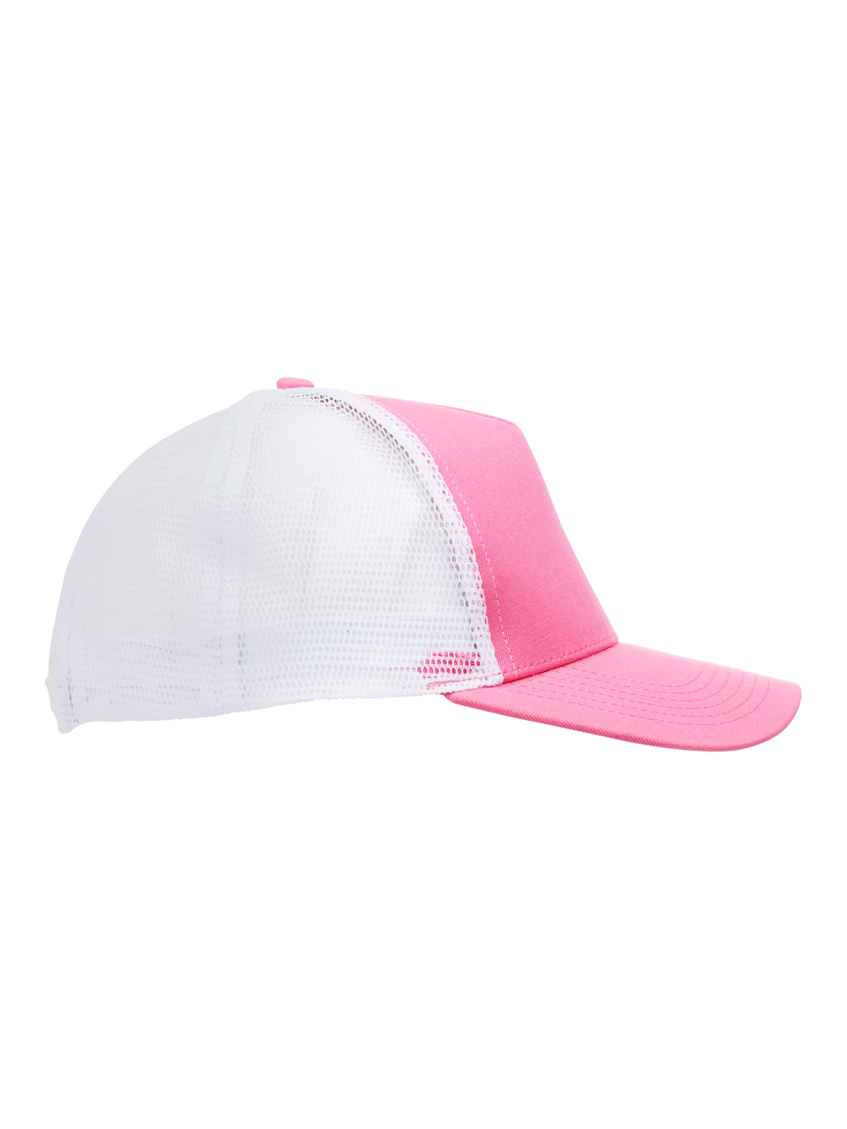 Clique Trucker Cap – Sterk rosa / Hvit – høyre side