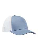 Clique Trucker Cap – Myk blå / Hvit – detalj