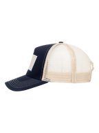 Clique Trucker Patch Cap – Mørk marineblå – venstre side