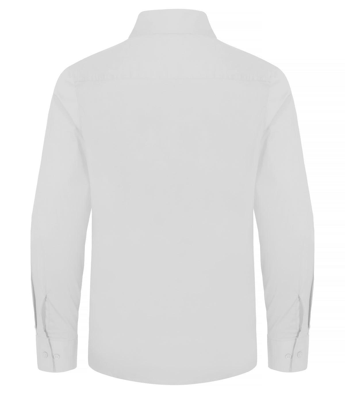 Clique Stretch Shirt L/S – Hvit – bakside