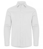Clique Stretch Shirt L/S – Hvit – forside