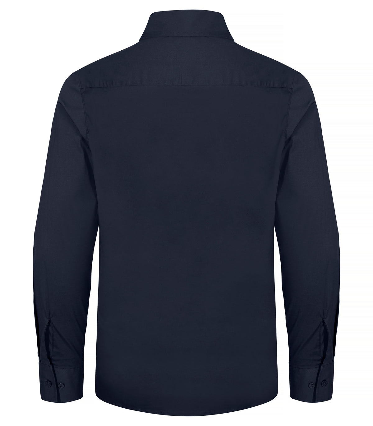 Clique Stretch Shirt L/S – Mørk marineblå – bakside