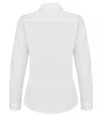 Clique Stretch Shirt L/S – dame – Hvit – bakside
