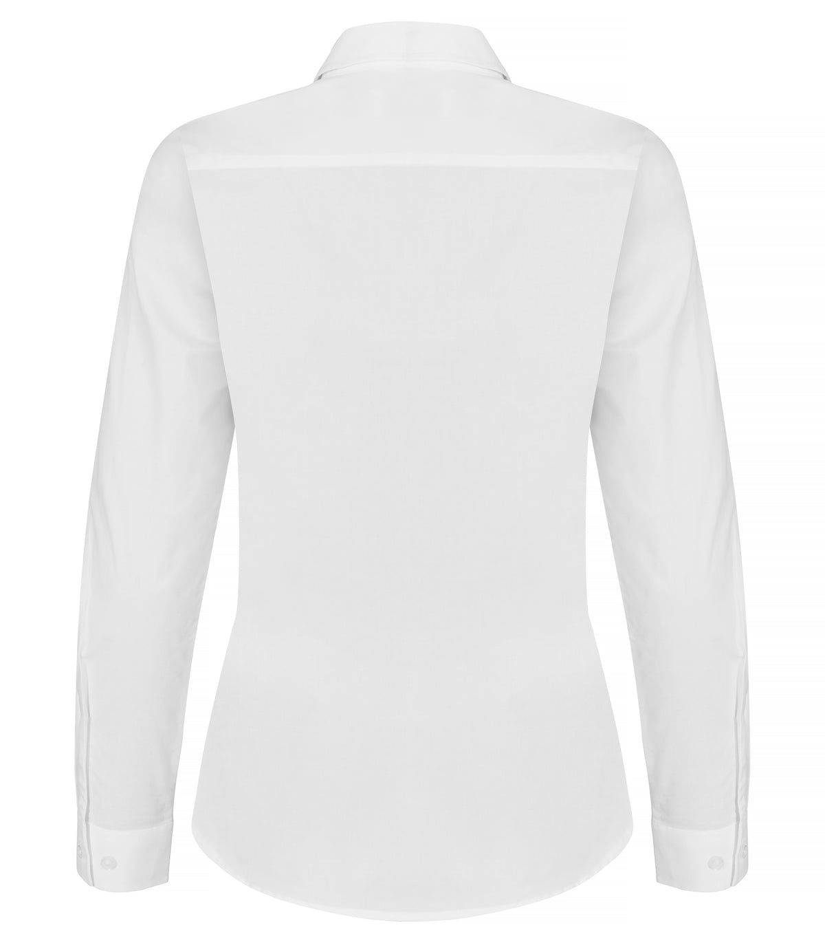 Clique Stretch Shirt L/S – dame – Hvit – bakside