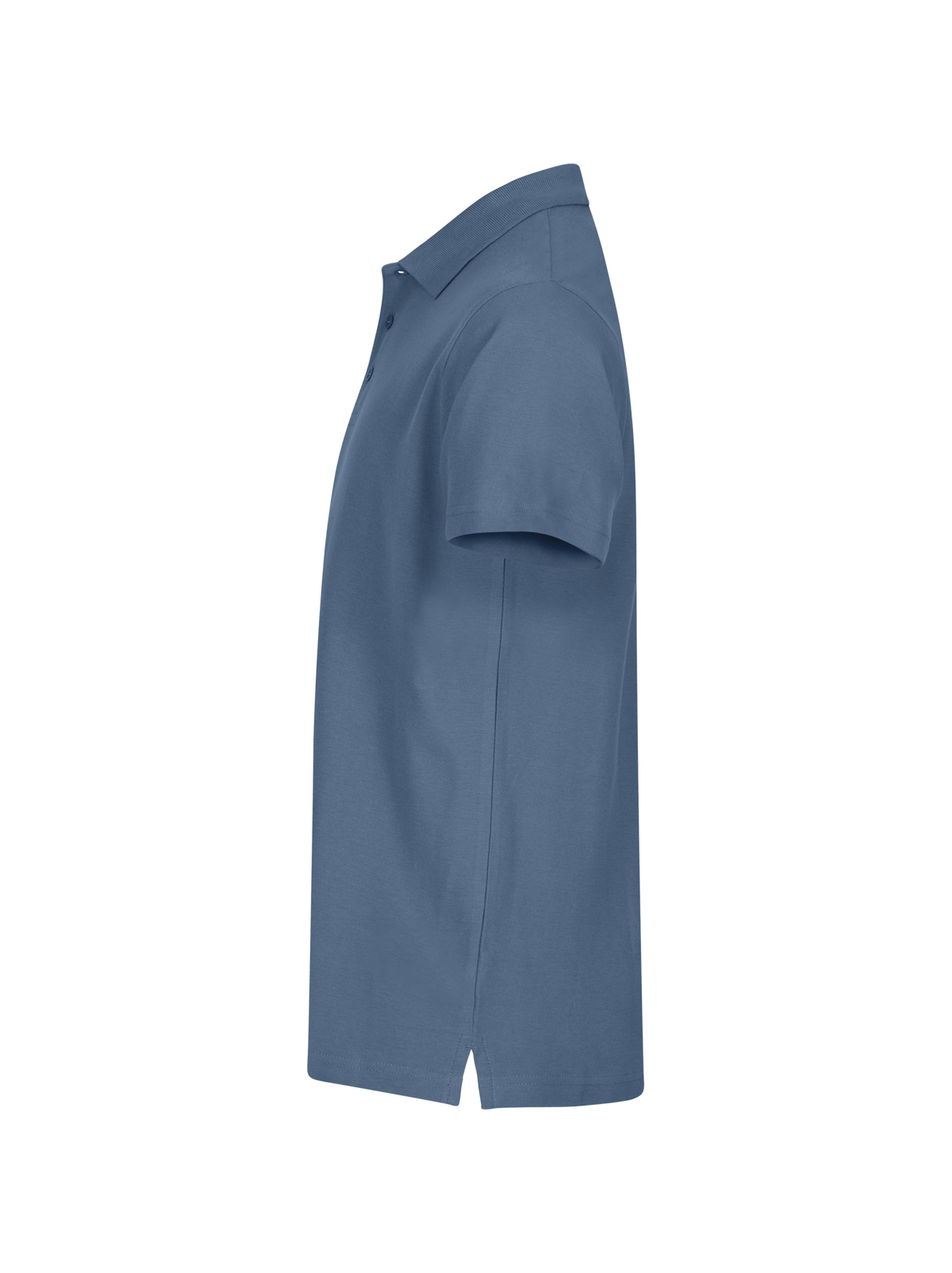 Clique Basic Polo – Stålblå – venstre side