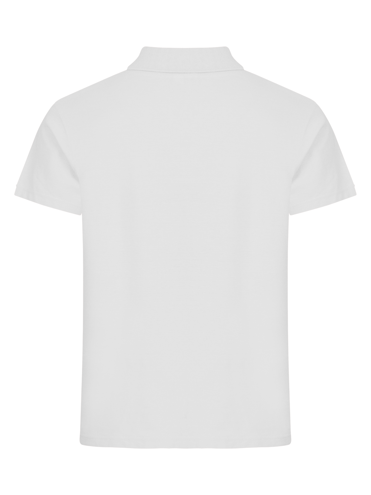 Clique Basic Polo – Hvit – bakside