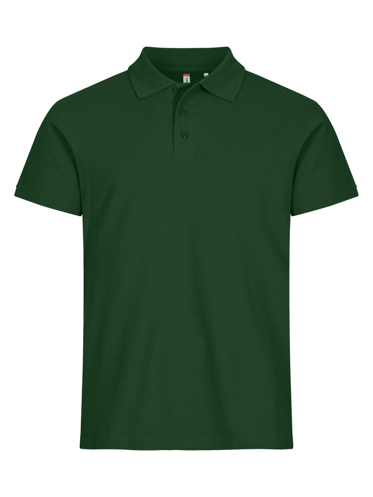 Clique Basic Polo – Flaskegrønn – forside
