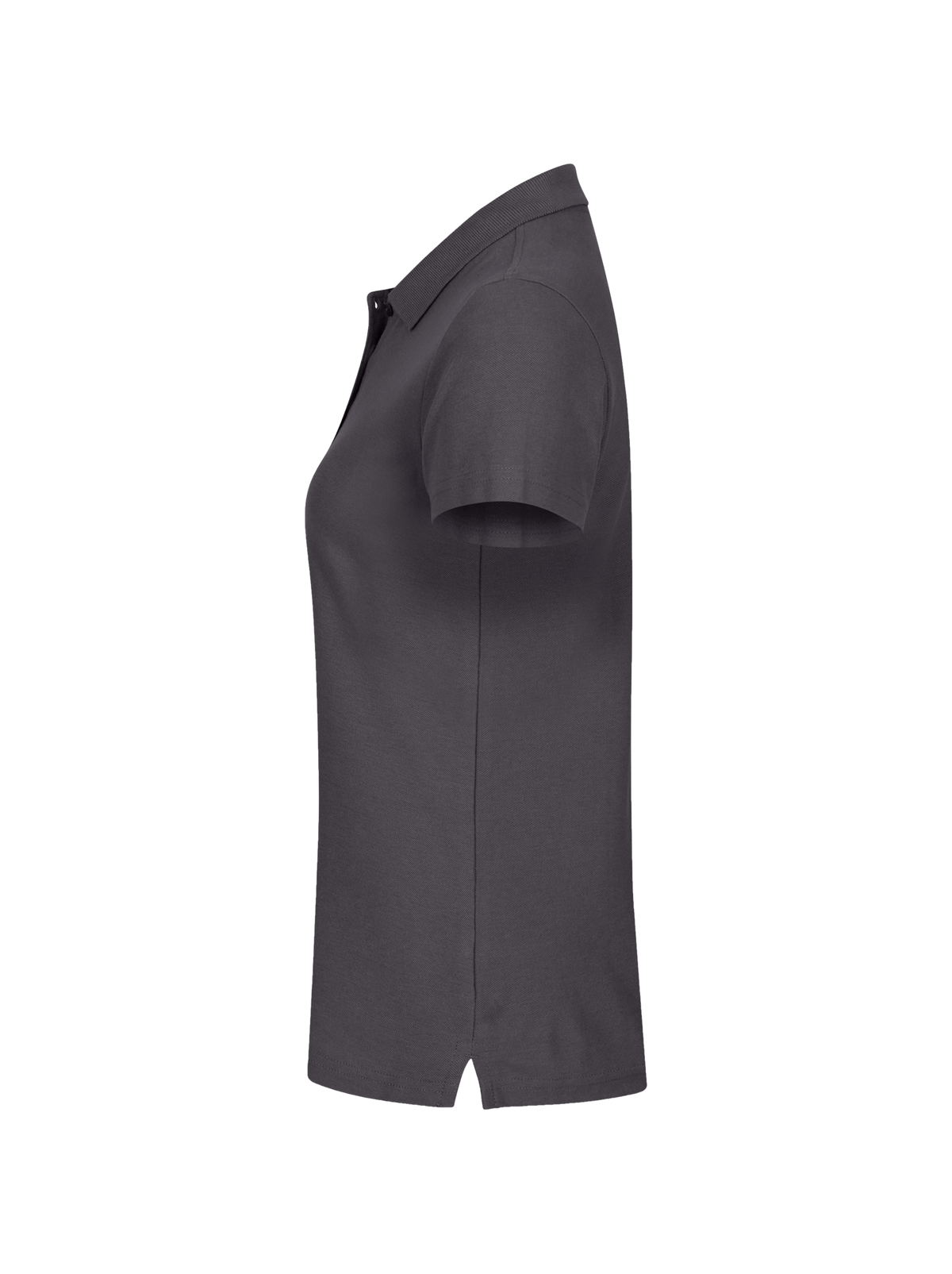 Clique Basic Polo – dame – Metallgrå – venstre side