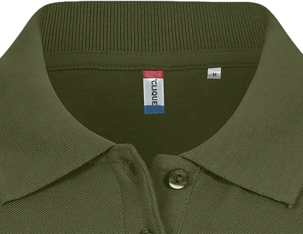 Clique Basic Polo – dame – Armygrønn – produktbilde