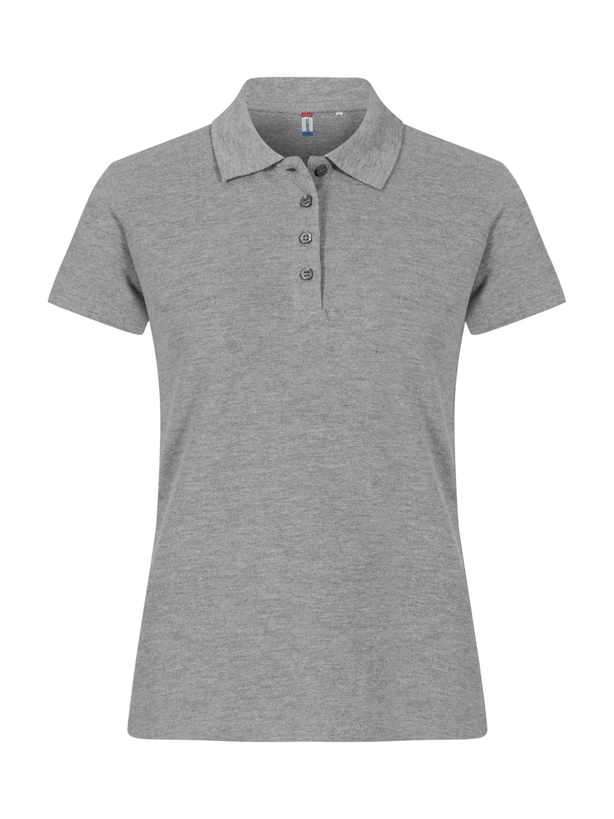 Clique Basic Polo – dame – Gråmelert – forside