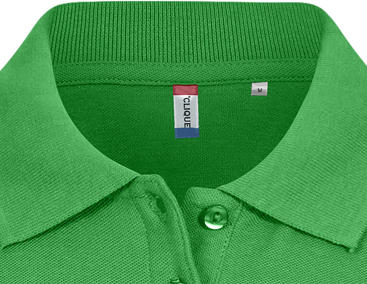 Clique Basic Polo – dame – Eplegrønn – produktbilde