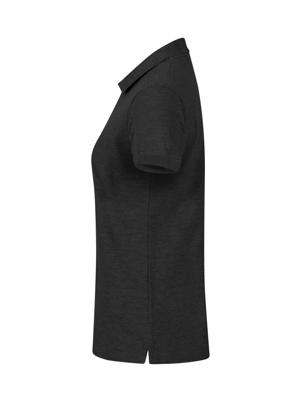 Clique Basic Polo – dame – Antrasittmelert – venstre side
