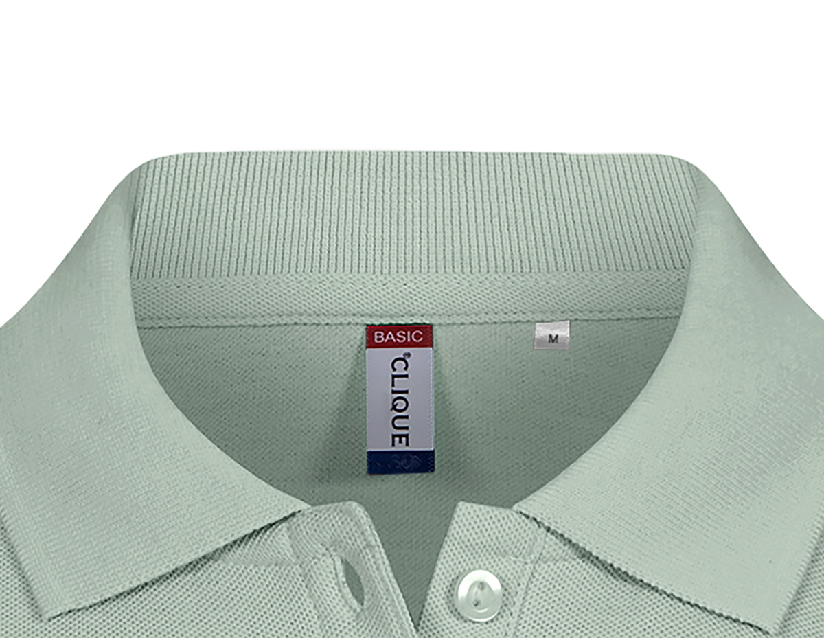 Clique Basic Polo – dame – Salviegrønn – produktbilde
