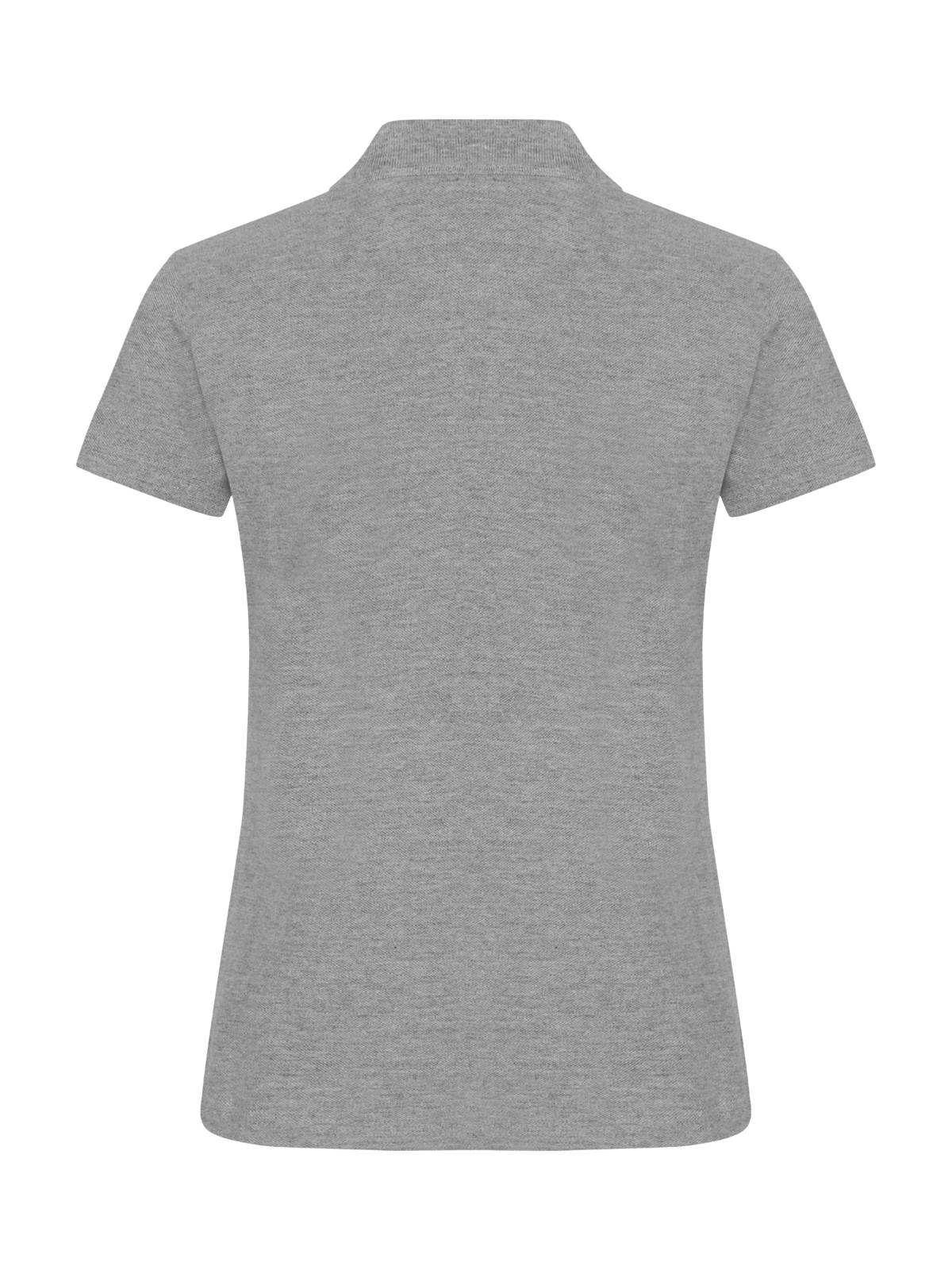 Clique Basic Polo – dame – Gråmelert – bakside
