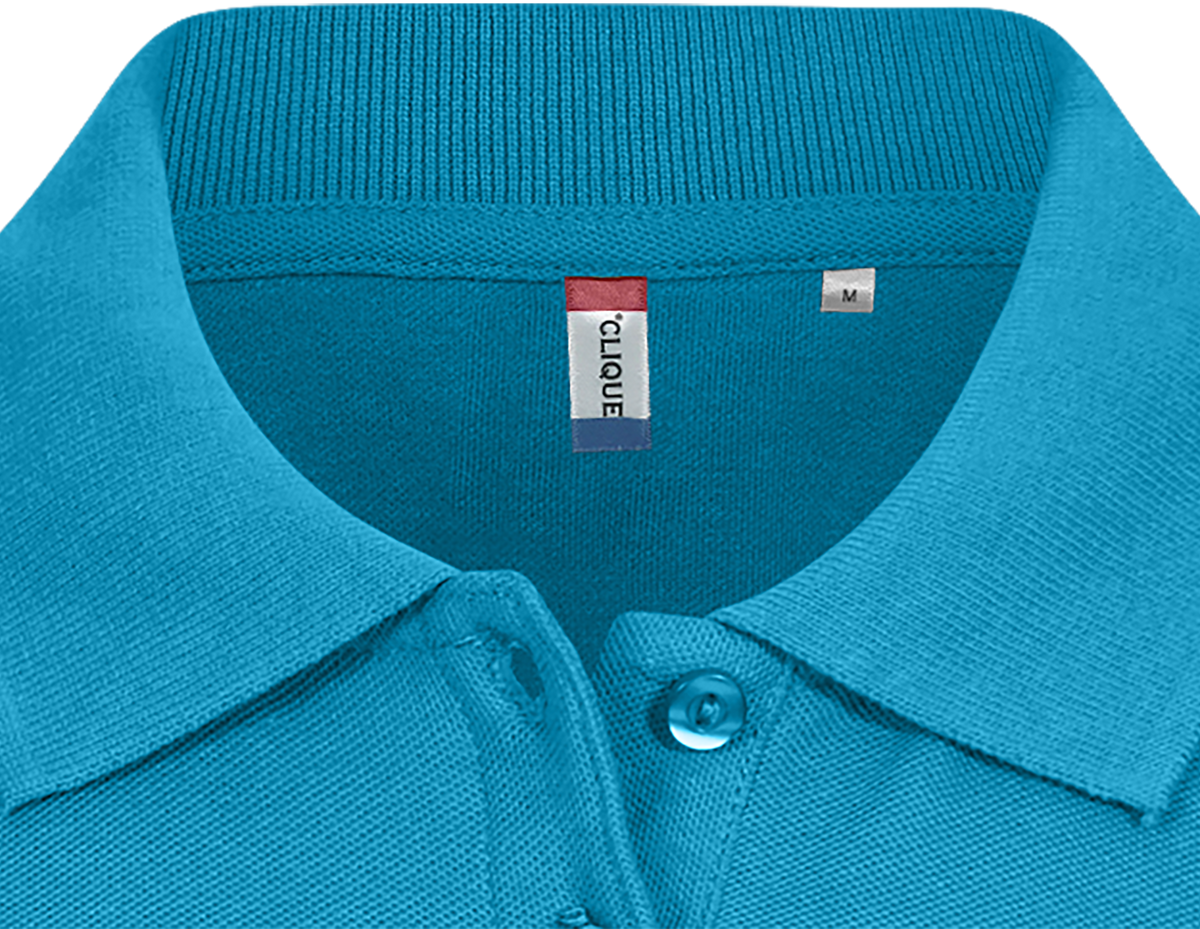 Clique Basic Polo – dame – Turkis – produktbilde