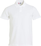 Clique Basic Polo S/S – junior – Hvit – forside