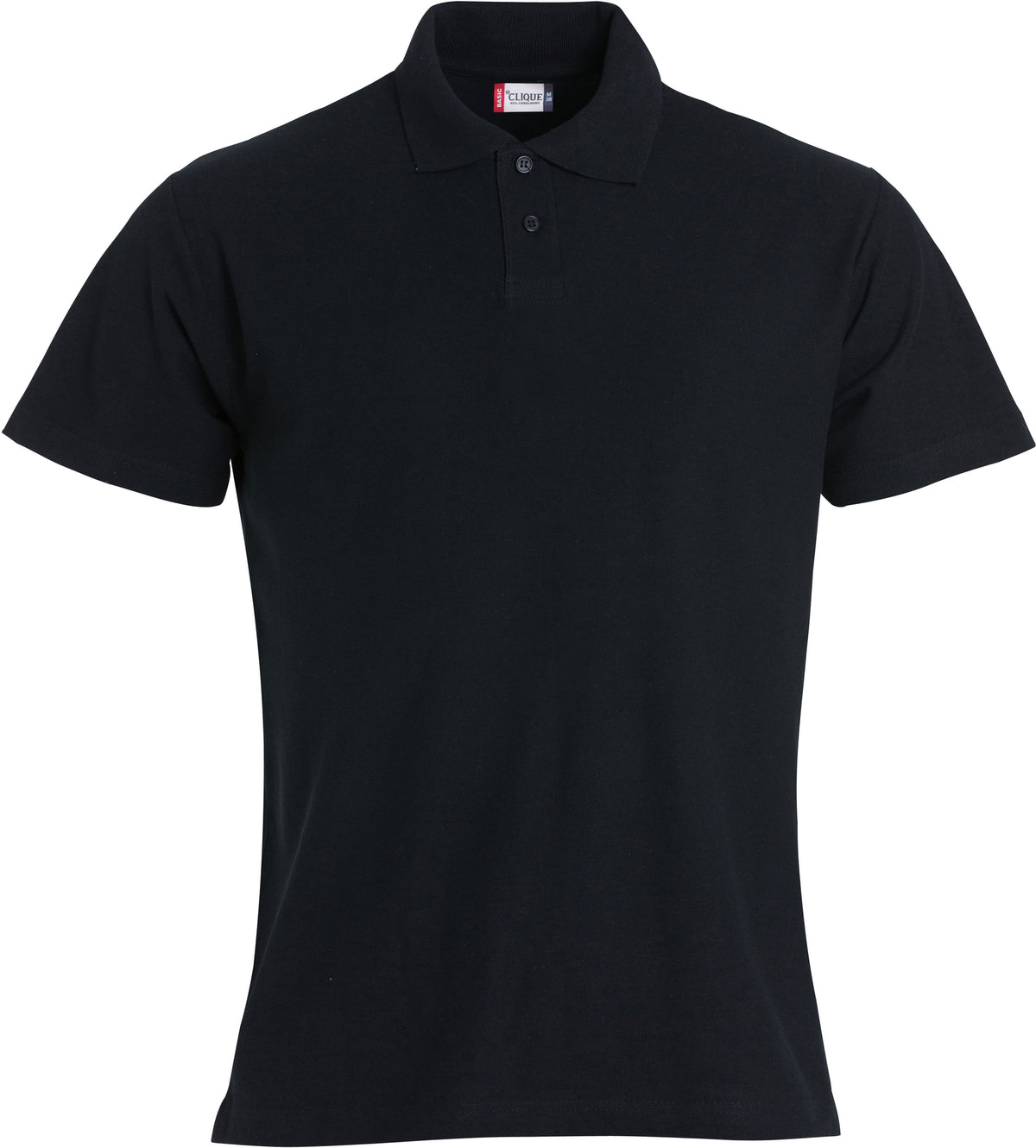 Clique Basic Polo S/S – junior – Svart – forside