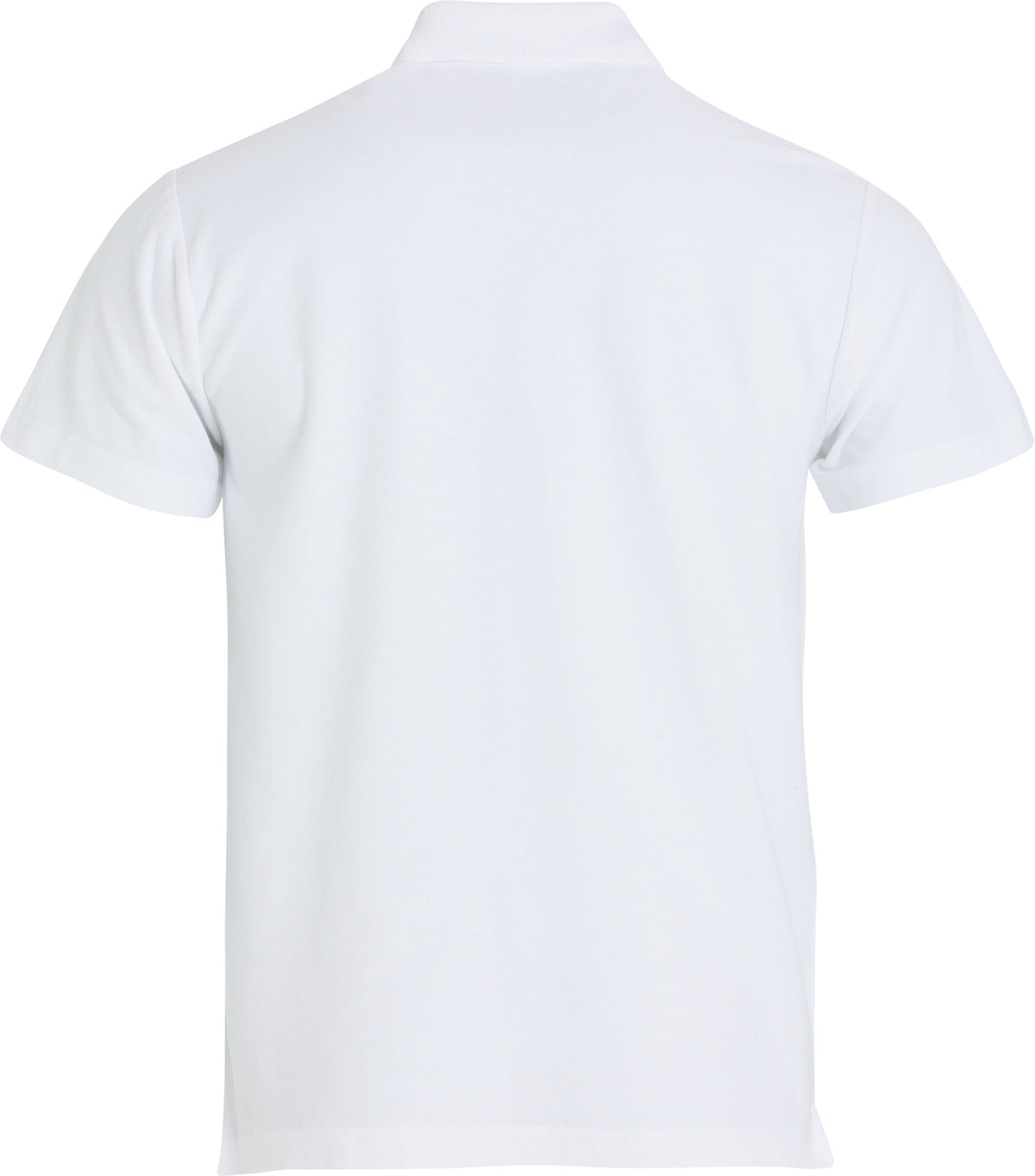 Clique Basic Polo S/S – junior – Hvit – bakside
