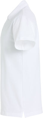 Clique Basic Polo S/S – junior – Hvit – venstre side