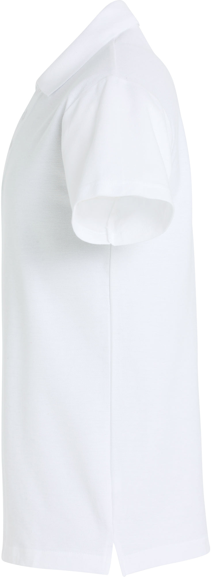 Clique Basic Polo S/S – junior – Hvit – venstre side